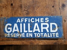 1plaque tôle publicitaire