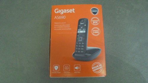 Gigaset as690 noir - noir, téléphone