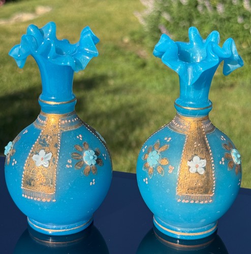 Paire vases miniature en - miniature,