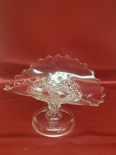 Vintage footed glass fruit - footed,
