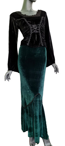 Maxi jupe velours - velours, gothique