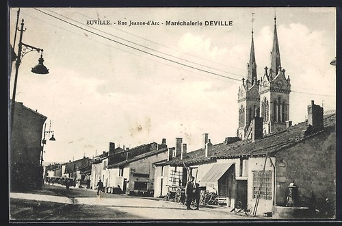 Cpa euville rue jeanne - cpa, euville,