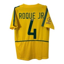 Roque Júnior signed shirt AFTAL EXACT VIDEO PROOF BRAZIL 02 JERSEY RARE AC MILAN