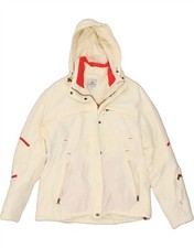 SERGIO TACCHINI Womens Hooded Windbreaker Jacket UK 18 XL White Nylon AX26