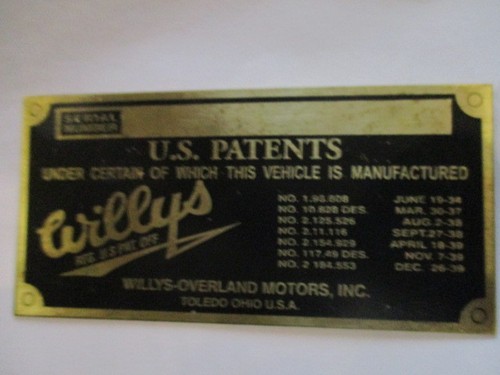 Panneau type willys jeep - panneau,