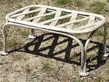 Ancien repose pied 19 Ème Siècle/Mobilier Jardin Extérieur Ancien