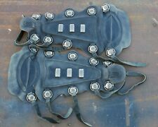 Vintage New Rock Black Shin Guards Punk Rock Biker Rare NewRock