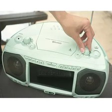 Altec Lansing 7 in. TV Streaming and Bluetooth Boombox, Emerald Green