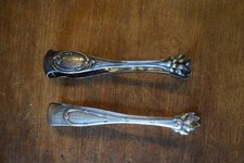 Lot 2 pinces à sucre argent