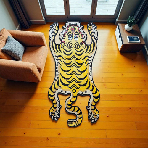 Tapis laine tigre - tigre, tibétain