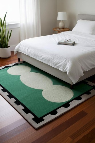 Tapis vert géométrique - ,