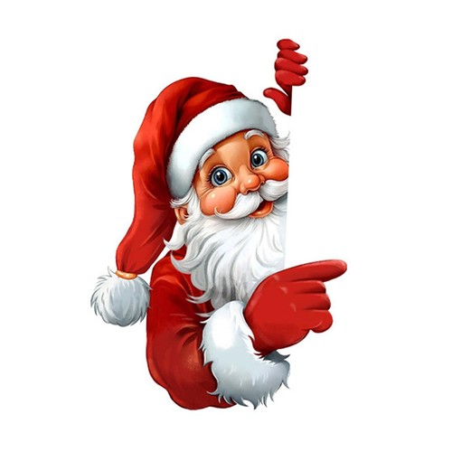 Autocollant père noël - autocollant,