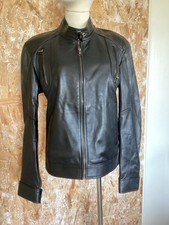 Blouson Cuir D’agneau Noir