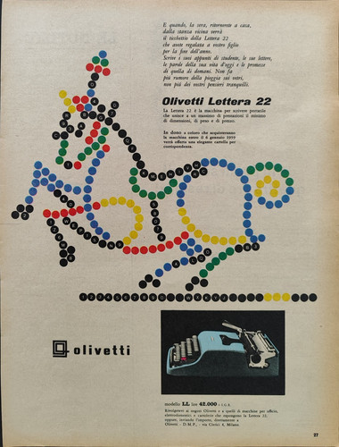 Olivetti lettera publicité - 22,