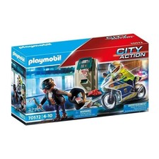 PLAYMOBIL - 70572 - Police Policier avec moto et voleur