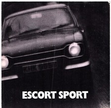 Ford Escort Sport Mk1 1971-1972 UK Market Foldout Sales Brochure