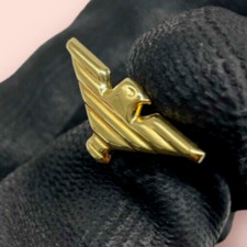 Boucle D'Oreille Homme en or Jaune Neuf 18kt Carat Aigle Symbole D Emporio