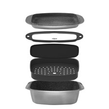 STONELINE Set multifonctionnel de casseroles et de four, 5 pièces,