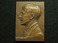 PLAQUE BRONZE RISPAL Prof. MARCEL BRULE MEDECIN HOPITAL TENON EX INCENSO LUMEN