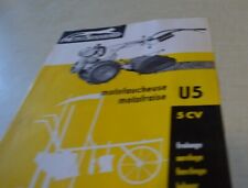 brochure flyer MOTOR MOWER MOTORCYCLE STRAWBERRY STANDARD U5