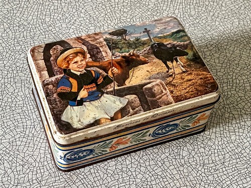 Boîte biscuit ancienne - boîte, à