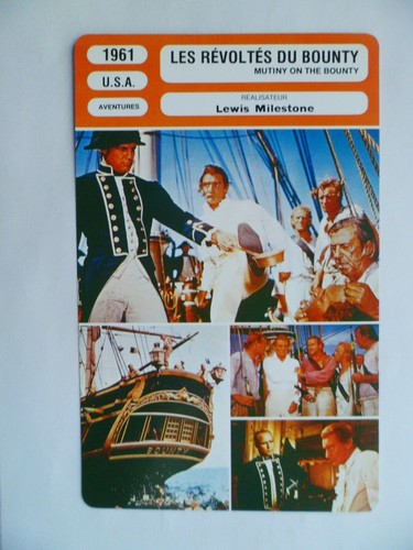 Carte fiche cinema 1961 - carte, les