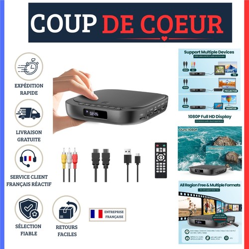 Lecteur dvd hdmi 1080p - dvd,