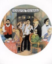 Guy Buffet Tuscan Storefronts "Hosteria Toscana" Dinner Plate 10 7/8"