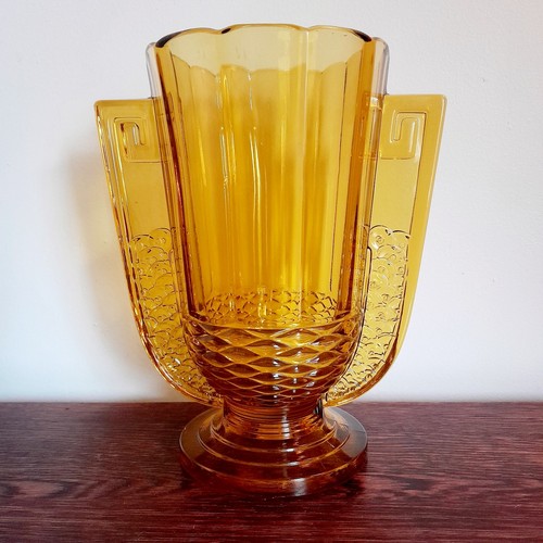 Art deco amber - amber, vase