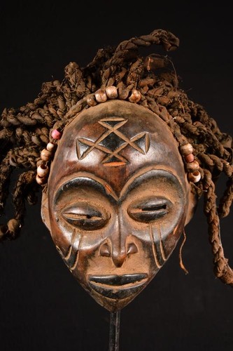 Masque africain ancien chokwe - masque,