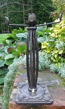 ART-DECO pied de lampe en FER