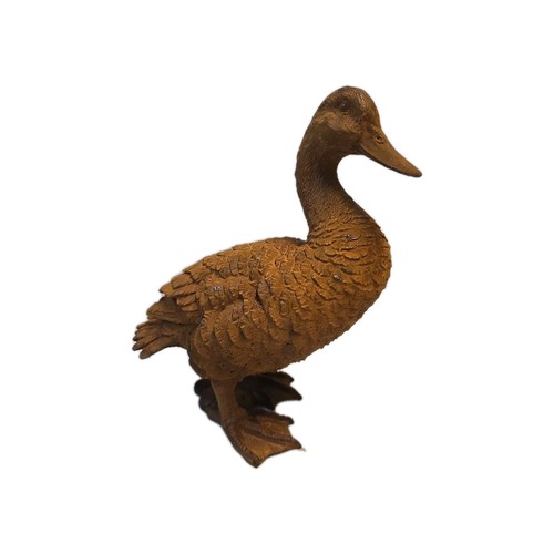 Statue canard fonte - statue, en