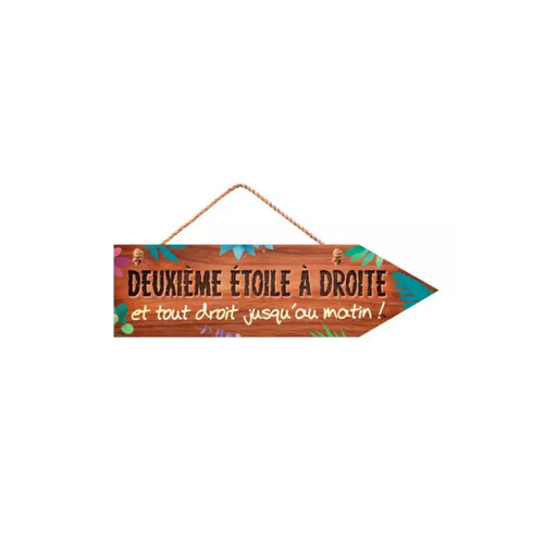 Plaque porte bois - porte, en
