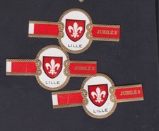 3 Antique Vitola Cigar Ring BN120758 France Jubilee Lille 