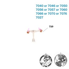 FOURCHE PALETTE partie 710 pour mouvement automatique suisse ETA (7040-7046-7...