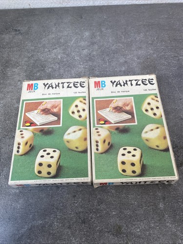 Blocs marque yahtzee mb - blocs,