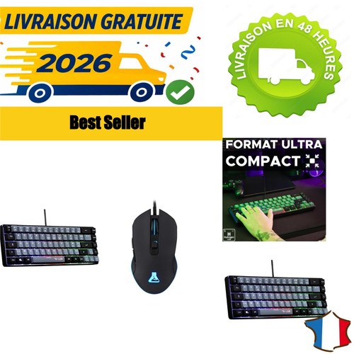 Ensemble clavier souris gamer