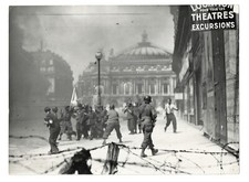 Photo Originale Presse Libération Paris 1944 Seconde Guerre Mondiale Argentique 