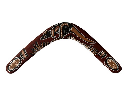Vintage boomerang bois - boomerang, en