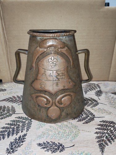 Ancien pot cuivre repousse - ancien,