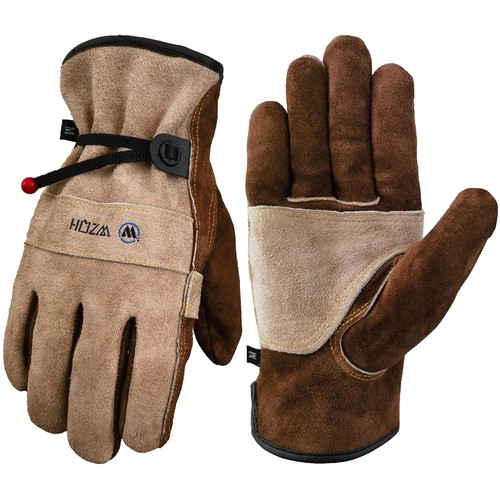 Gants cuir travail jardinage - cuir,