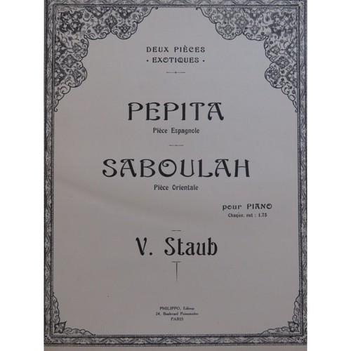 Staub victor saboulah pièce - victor,
