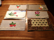 Linge ancien  Lot de 6 Porte