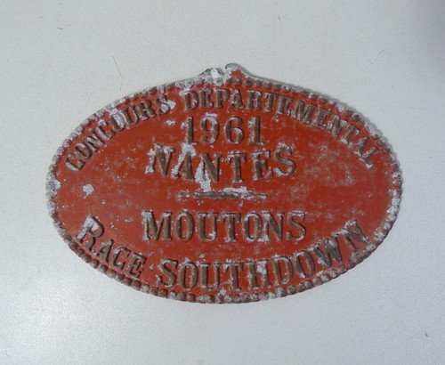 Ancienne plaque concours - ancienne, de