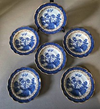 Booths Real Old Willow - A8025 - Set of Six (6) Saucers - Never Used