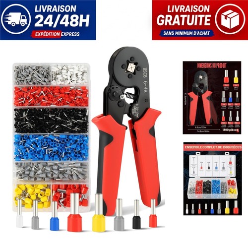 Pince sertir 10mm - 0.25-10mm², +