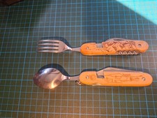 Nature & Discoveries Engraved Wood Handle Swiss Army Knife