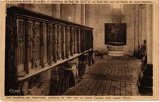 Old postcard Saint-Loup-de-NAUD wooden panels (1298955)