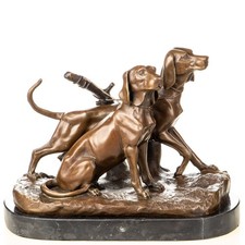 Sculpture chiens de chasse en
