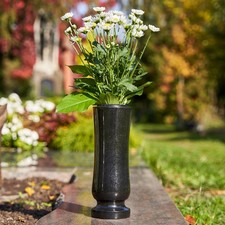 Vase Décoratif En Granit Noir